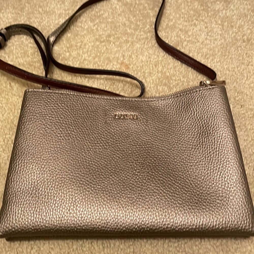Guess bronze/pewter crossbody bag